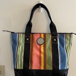Franco Sarto Striped Multicolor Tote Bag